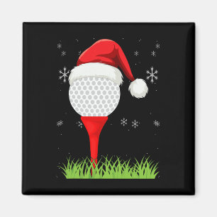Funny Golfing Christmas Apparel Holiday Golf Ball Magnet