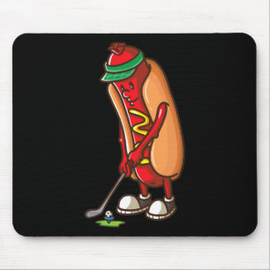 Funny Golfing Hot Dog Golf Gifts Shirts For Men Bo Mouse Pad
