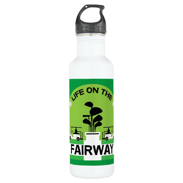 Funny Golfing Pros Golfing Fanatics Sports 710 Ml Water Bottle (Front)