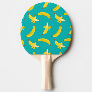 Funny Gone Bananas illustrated pattern Ping Pong Paddle