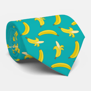 Funny Gone Bananas illustrated pattern Tie