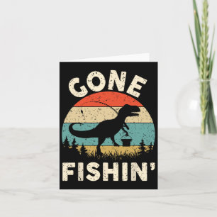 Funny Gone Fishing-shirt Men Women Youth Boys Kids Card