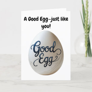 Funny Good Egg Appreciation – Thank You Gift