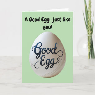 Funny Good Egg Appreciation – Thank You Gift Card