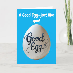 Funny Good Egg Appreciation – Thank You Gift Card