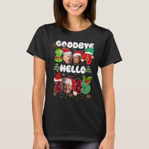 Funny Goodbye 2024 Hello 2025 Funny Kamala Trump P T-Shirt