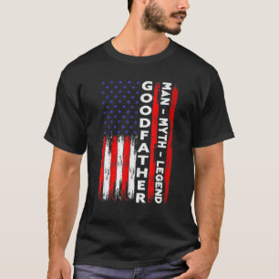 Funny Goodfather Man Myth Legend Vintage Men Ameri T-Shirt