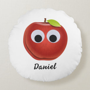 Funny Googly Eyes Apple Personalised Pillow