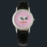 Funny Googly Eyes Graphic – Minimalist Silly Face  Watch<br><div class="desc">Add a pop of personality and humor to your collection with this quirky "Googly Eyes" graphic. Featuring two oversized, mismatched googly eyes and a simple, straight-line mouth in a hand-painted style, this design captures an expression of hilarious surprise or "blank stare" confusion. Its bold, minimalist aesthetic works perfectly on a...</div>