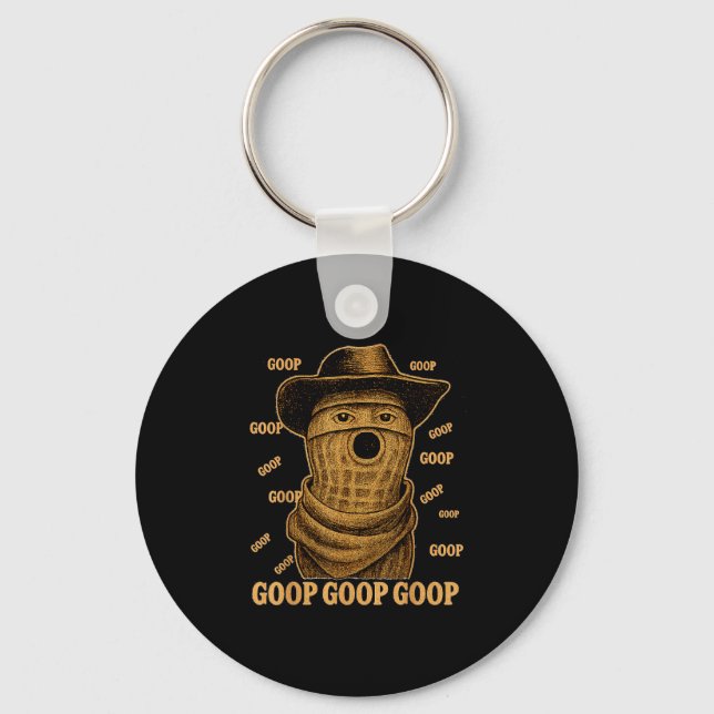 Funny Goop Goop Goop The Burnt Peanut Goop Bungula Key Ring (Front)