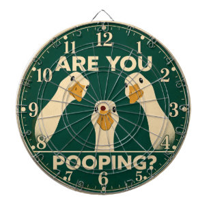 Funny Goose Bathroom Are You Pooping Dartboard