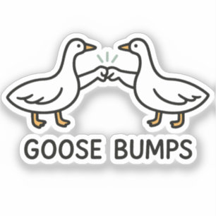 Funny Goose Bumps Cartoon   Fist Bump Geese Animal
