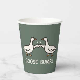 Funny Goose Bumps Cartoon   Fist Bump Geese Animal Paper Cups