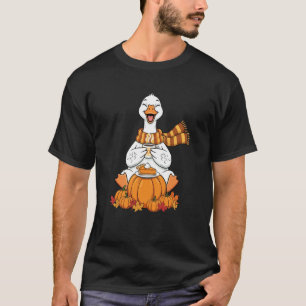 Funny Goose Coffee Autumn Thanksgiving Womens Mens T-Shirt
