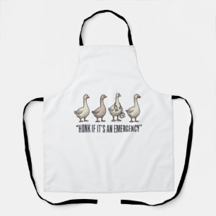 Funny Goose Emergency Honk Vintage Shirt Design_1 Apron
