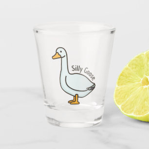 Funny Goose, Goose Lover, Silly Goose Shot Glass