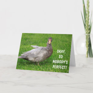 Funny Goose I'm Sorry Apology Card