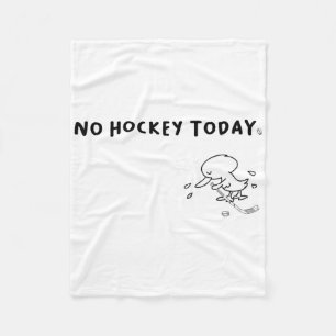 Funny Goose Meme No Hockey Today Present For Hocke Fleece Blanket