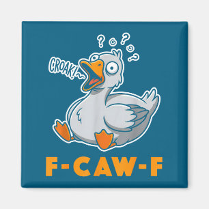 Funny Goose Meme Tee Joke Bird Humor Saying Design Magnet