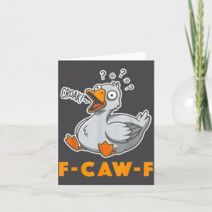 Funny Goose Meme Tee Joke Bird Humour Saying Desig Card