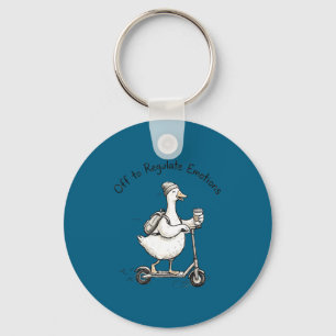 Funny goose mental health counsellor off to key ring