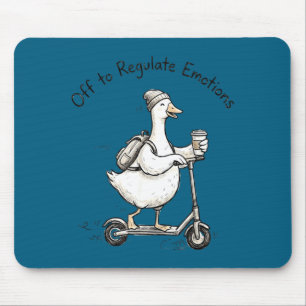 Funny goose mental health counsellor off to mouse pad