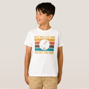 Funny Goose Mess With The Honk You Get The Bonk T-Shirt