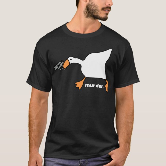 Funny Goose Murder bone home decor  T-Shirt (Front)