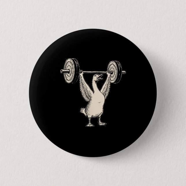 Funny Goose Muscle Mommy Gym Pump Cover Weights Fi 6 Cm Round Badge (Front)