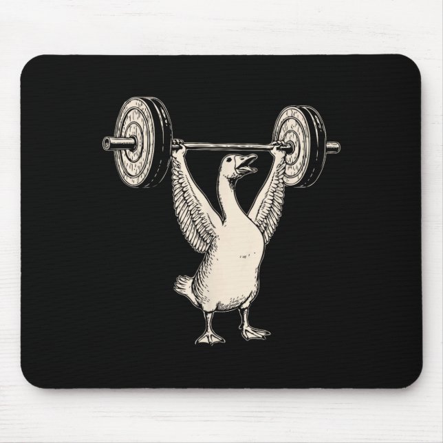 Funny Goose Muscle Mommy Gym Pump Cover Weights Fi Mouse Pad (Front)