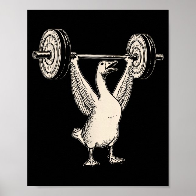 Funny Goose Muscle Mommy Gym Pump Cover Weights Fi Poster (Front)