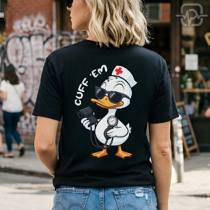 Funny Goose Nurse Cuff Em Blood Pressure T-Shirt