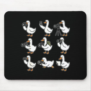 Funny Goose Photographer Photography Camera Photo Mouse Pad