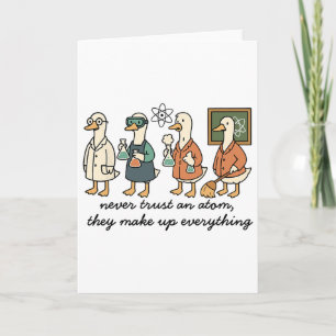 Funny Goose Science Chemistry Teacher Stem And Lab Card