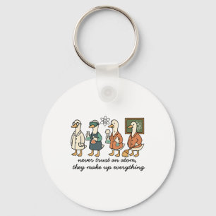Funny Goose Science Chemistry Teacher Stem And Lab Key Ring