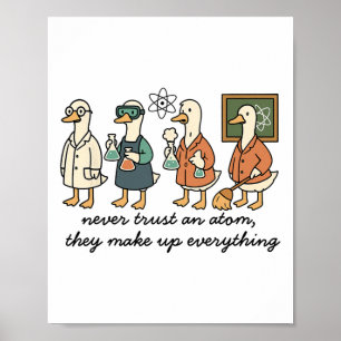 Funny Goose Science Chemistry Teacher Stem And Lab Poster