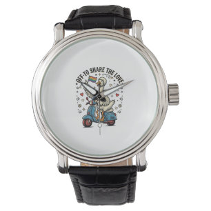 Funny Goose Scooter Love Vintage Shirt Design_1 Watch