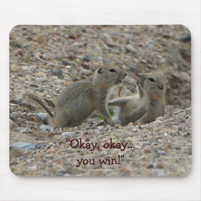 Funny Gophers, Prairie Dogs Wildlife Mousepad (Front)
