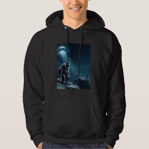 Funny Gorilla and Alien Selfie ufo Men Women kids Hoodie