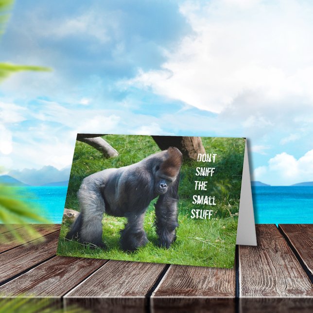 Funny Gorilla Birthday Card (Creator Uploaded)