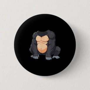 Funny Gorilla Body Costume Gorillas For Men Women 6 Cm Round Badge