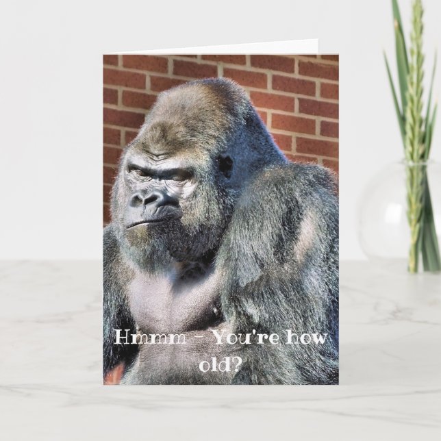 FUNNY GORILLA CARD (Front)