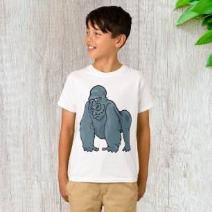 Funny Gorilla Cool Blue Ape Animal Design  T-Shirt