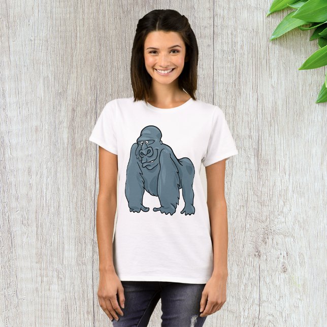 Funny Gorilla Cool Blue Ape Animal Design  T-Shirt (Creator Uploaded)