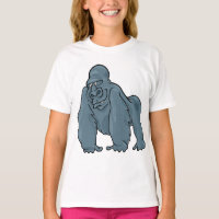 Funny Gorilla Cool Blue Ape Animal Design 