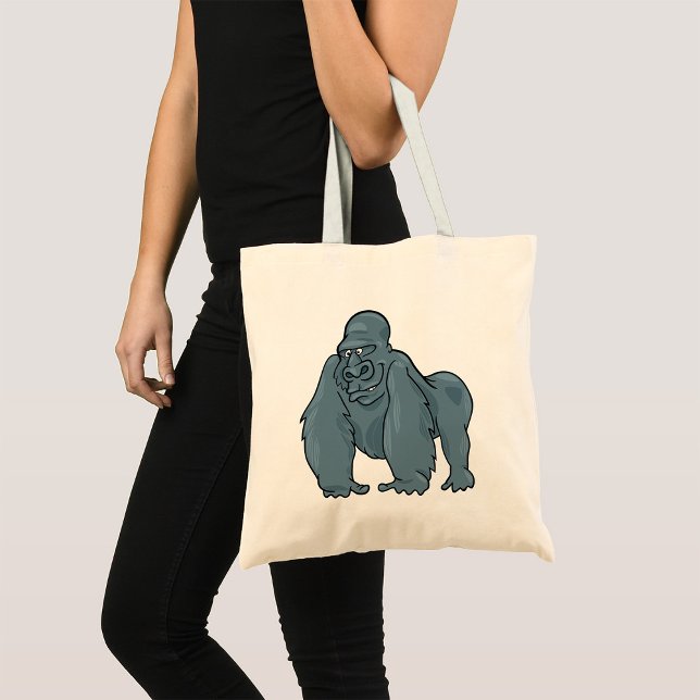 Funny Gorilla Cool Blue Ape Animal Design  Tote Bag (Creator Uploaded)