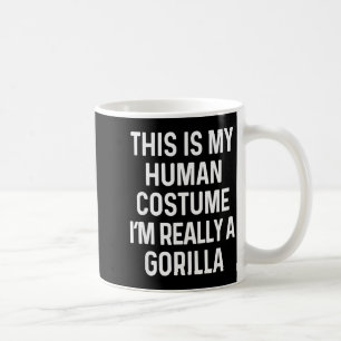 Funny Gorilla Costume Shirt Halloween Adults Kids Coffee Mug