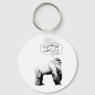Funny Gorilla Key Ring