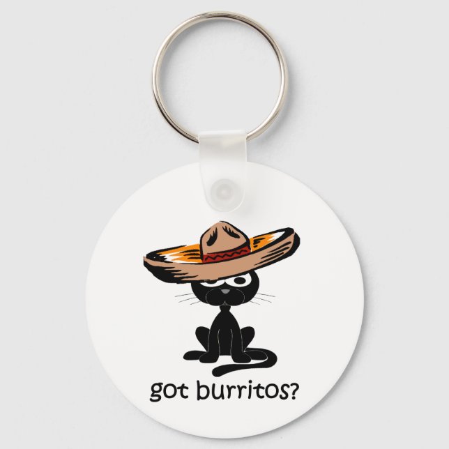 Funny got burritos key ring (Front)