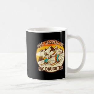 Funny Got Ped By My Daughter Retro Skiing Coffee Mug
